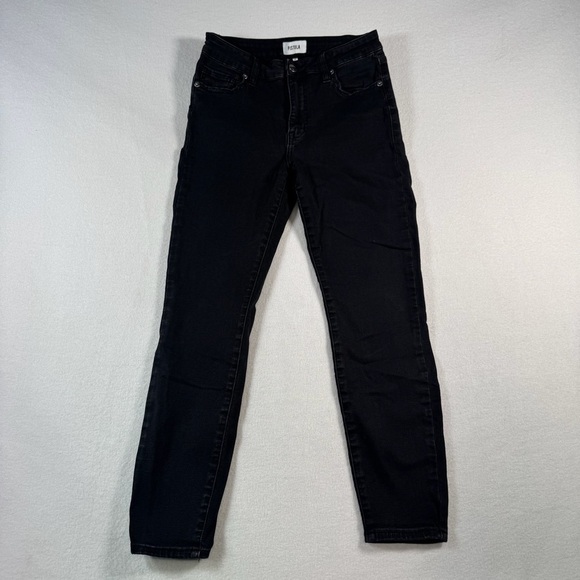 Pistola Jeans Womens 27 Black Straight Leg Mid Rise - Picture 1 of 12